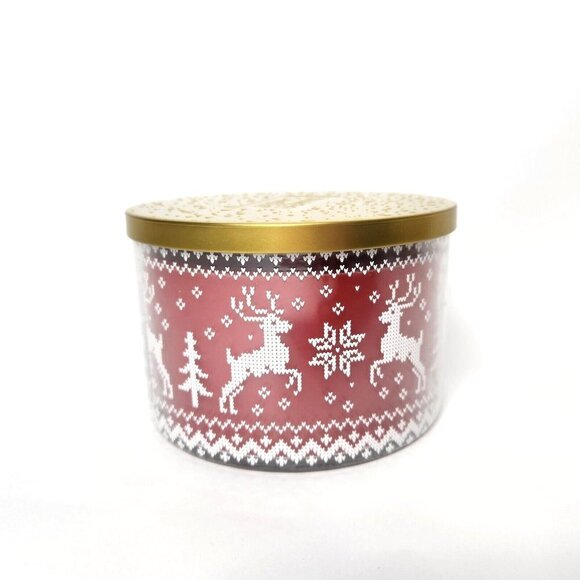 Yankee Candle Sparkling Cinnamon Reindeer 3 Wick Candle New - Picture 4 of 4
